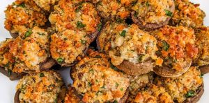 Air-fryer-stuffed-mushrooms