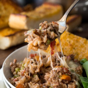 Italian-Beef-and-Rice-Skillet