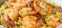 Shrimp with pasta