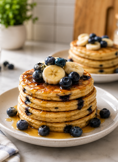 Blueberry Protein Pancakes - CP