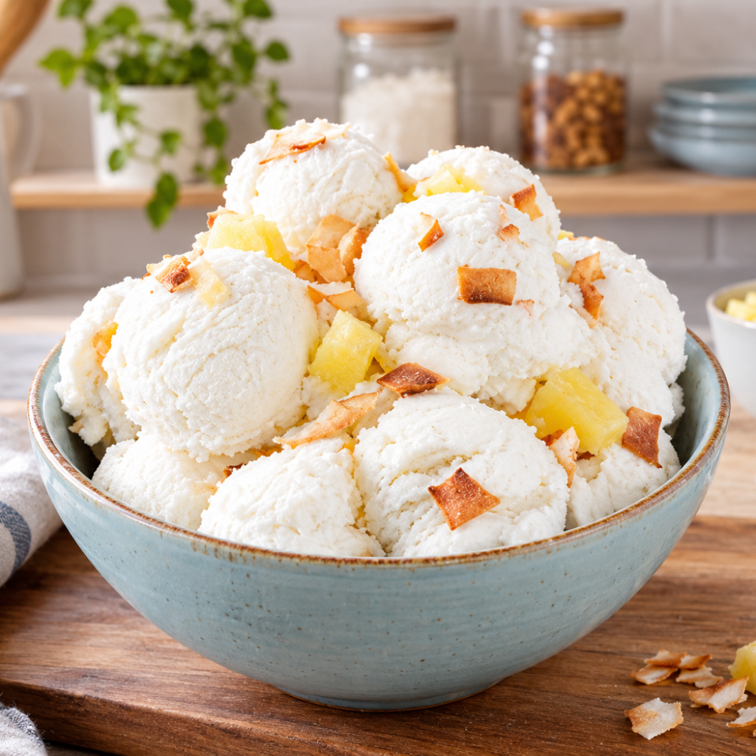 Pina Colada Ice Cream Desserts