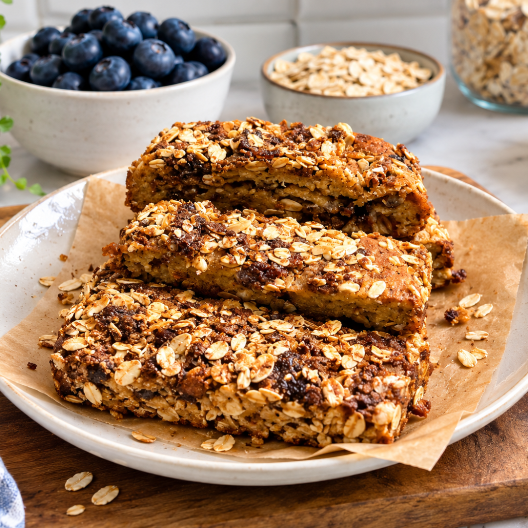 Blueberry Cottage Cheese Streusel Bread Gluten Free 