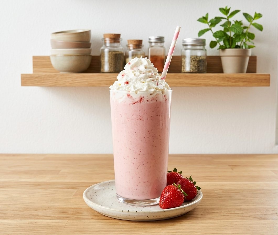 High Protein Strawberry Shake