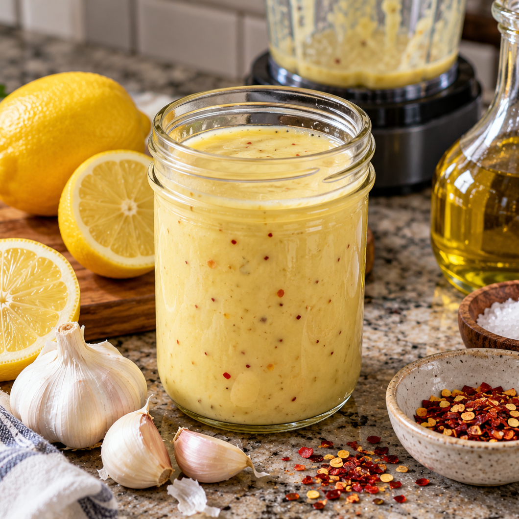 Homemade Keto Lemon Garlic Sauce