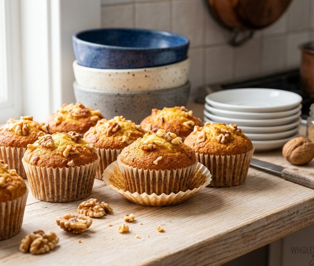 Keto Banana Nut Chip Muffins