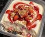 High protein strawberry cheesecake bowl