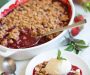 Rhubarb Strawberry Crisp
