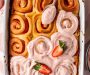 Strawberry Rhubarb Cinnamon Rolls