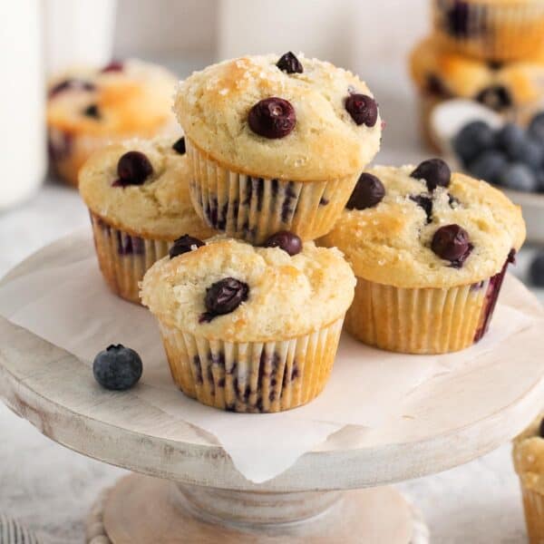 Gluten-Free Blueberry Yogurt Muffins