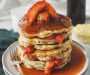 rhubarb  pancakes